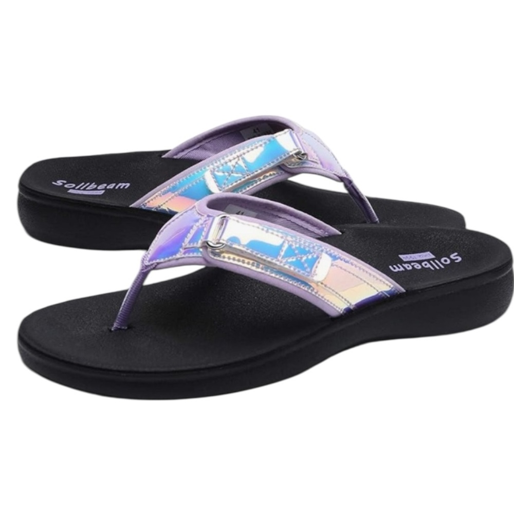 New  Sollbeam Women's Orthopedic Comfort Iridescent Sandals - Picture 3 of 7